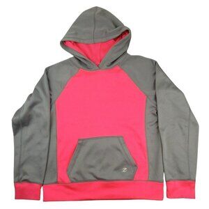 Energy Zone Girls Hoodie Sweatshirt in Hot Pink Silver Gray Size XL 14/16 JH884